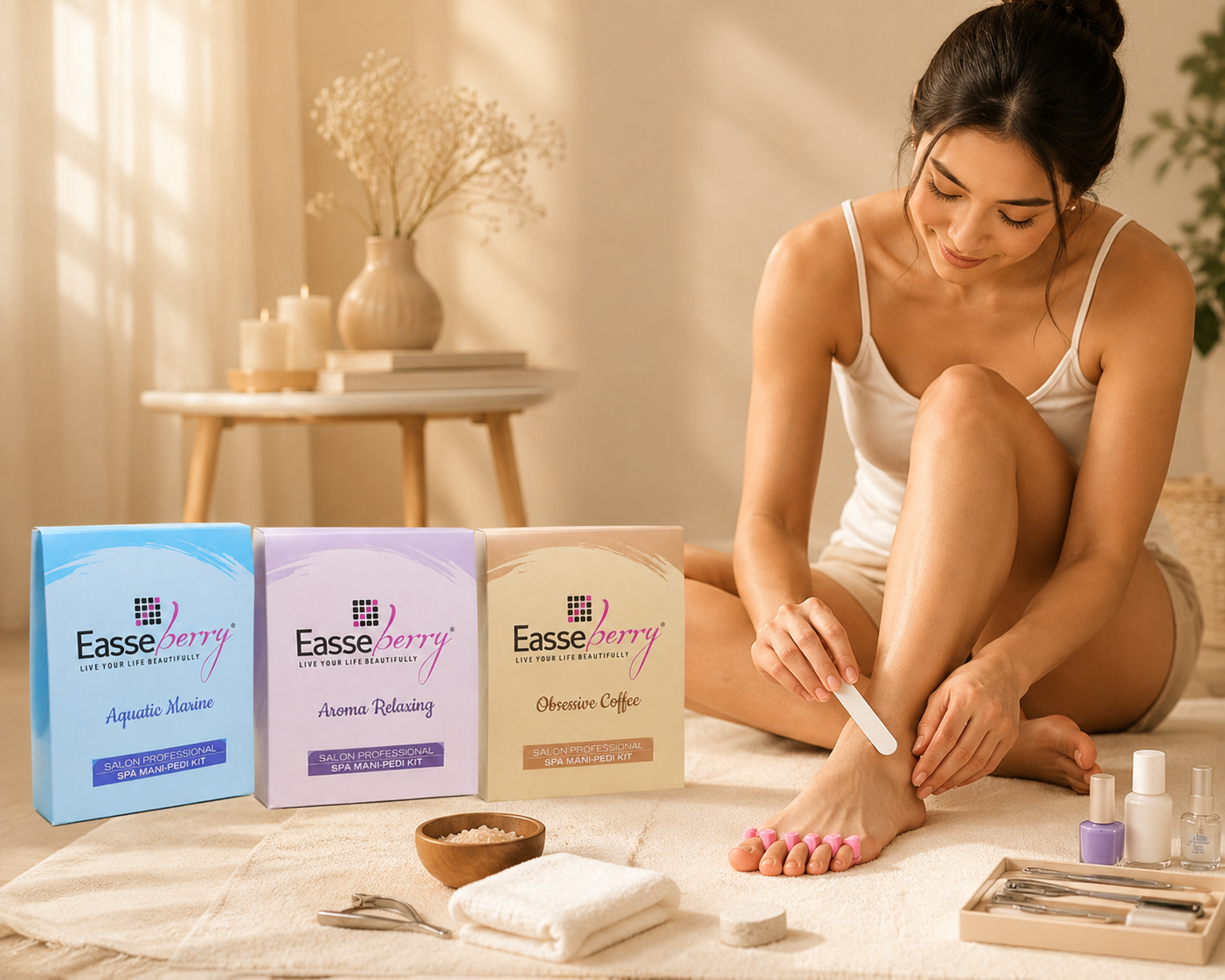Easseberry Spa Mani-Pedi Kit